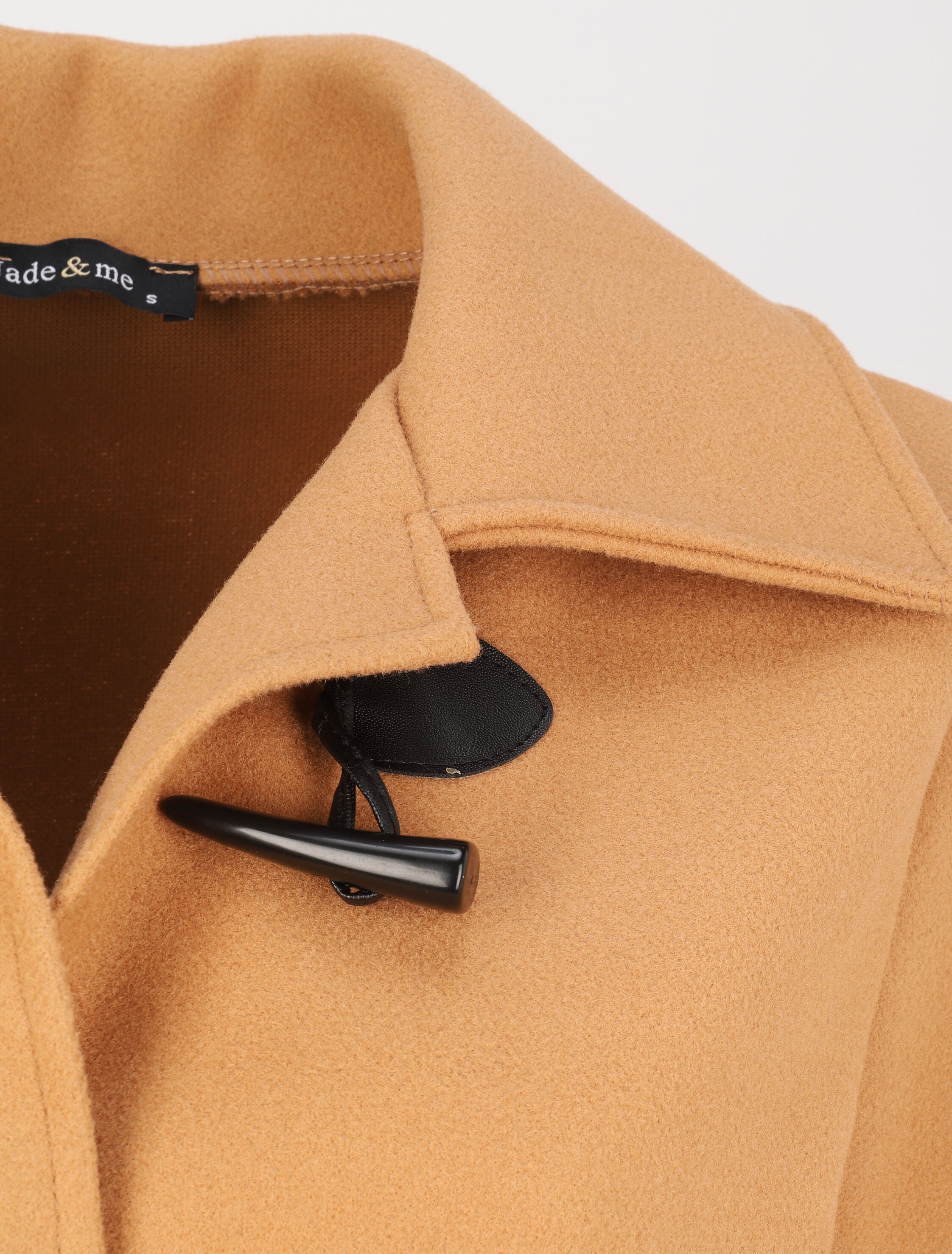 Duffle coat uni coupe oversize - Camel - 3