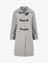 Duffle coat uni coupe oversize - Gris chiné - 4