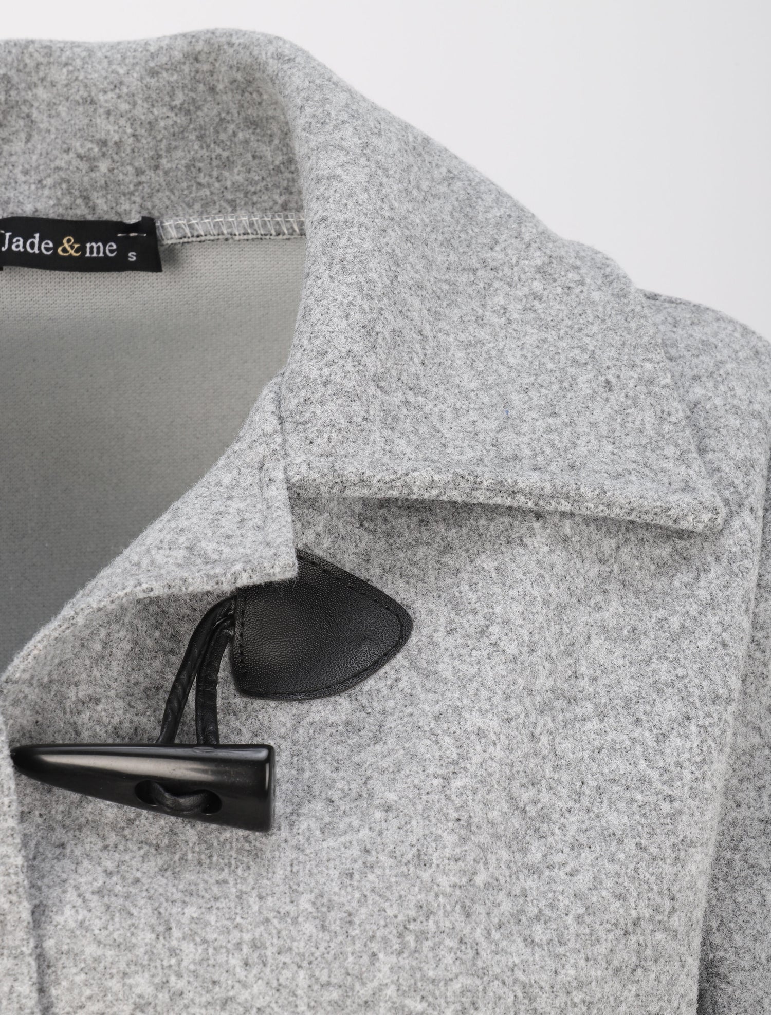 Duffle coat uni coupe oversize - Gris chiné - 3