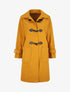 Duffle coat uni coupe oversize - Moutarde - 1
