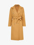 Manteau long ceinturé à double boutonnages - Camel - 1