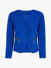 Veste rayée à pans biseautés - Bleu électrique - 3