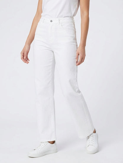 Jean stretch droit 4 poches - Blanc