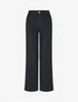 Jean stretch droit à taille haute - Noir - 1