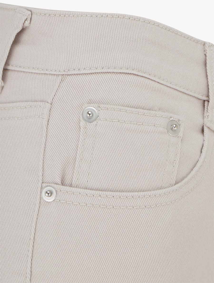Jean à ourlet coupe droite - Beige - 3