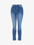 Jean standard haute coupe skinny - Bleu - 1