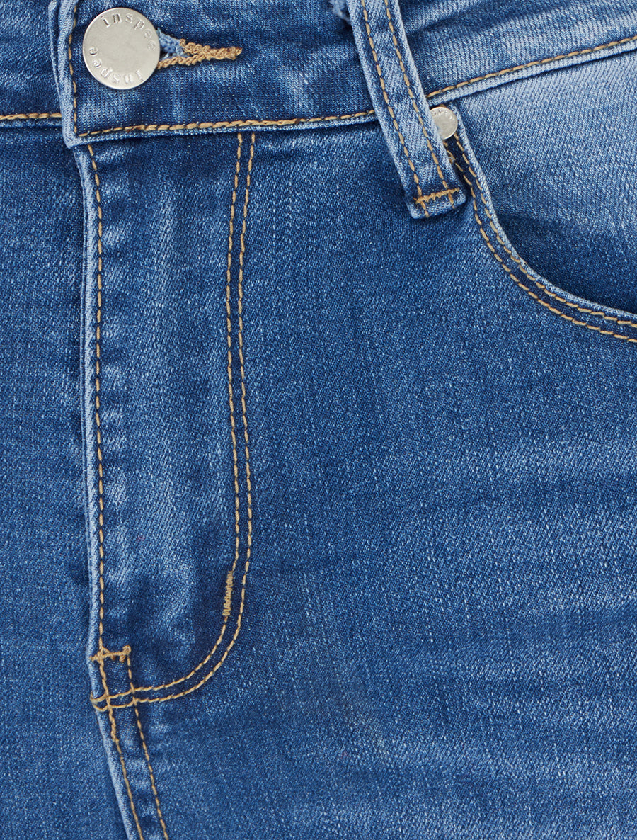 Jean standard haute coupe skinny - Bleu - 3