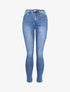 Jean push-up taille haute coupe skinny - Bleu denim - 1