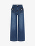 Jean à 4 poches coupe wide leg - Bleu denim - 1
