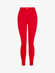 Jean classique uni coupe skinny - Rouge - 1