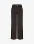 Jean wide leg taille haute coupe droite - Noir - 4