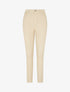 Jean taille haute coupe slim - Beige - 1