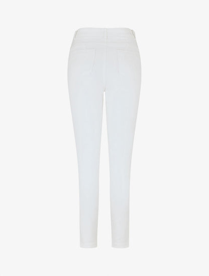 Jean taille haute coupe slim - Blanc - 2