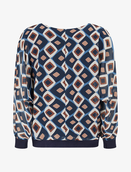 Top en voile à motifs 70&