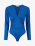 Body stretch à ventre plissé - Bleu roi - 4