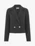 Veste courte unie - Noir - 4