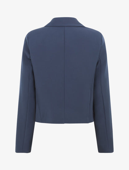 Veste courte unie - Marine - 2
