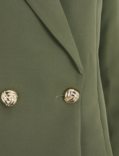 Veste courte unie - Kaki - 3