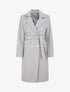 Manteau uni à boutons décoratifs - Gris - 1