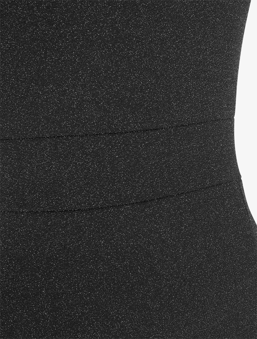 Robe longue irisée sans manches - Noir - 3