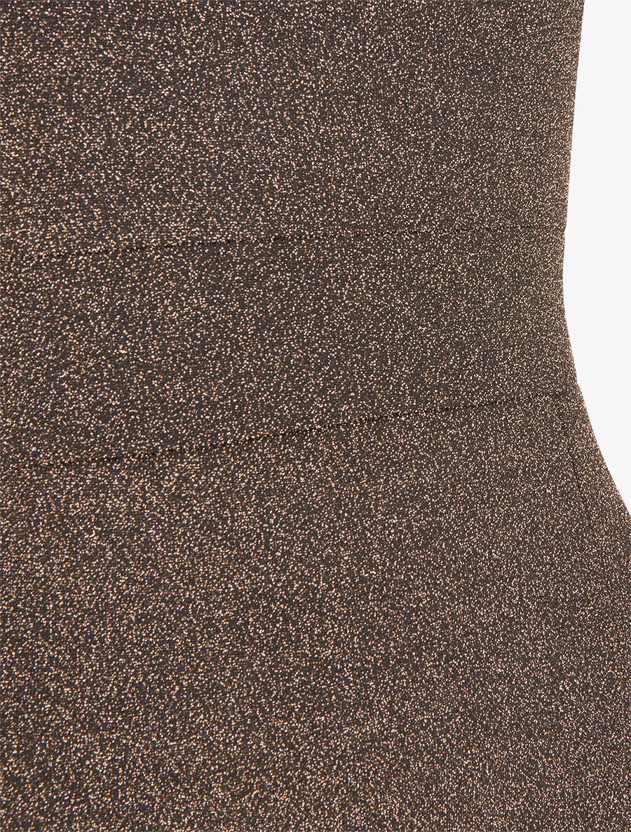 Robe longue irisée sans manches - Or - 3