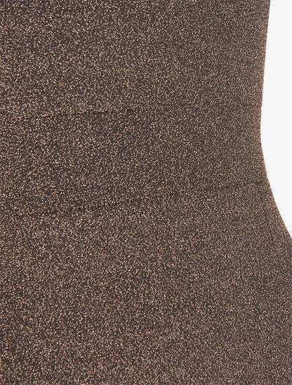 Robe longue irisée sans manches - Or - 3