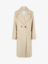 Manteau long uni style feutre - Beige - 5