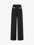 Pantalon fluide à poches stylisés - Noir - 4