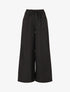 Pantalon élastiqué uni à poches plaquées - Noir - 1