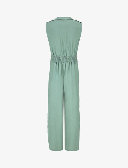 Combinaison droite taille élastiquée - Vert d&