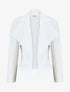 Veste en suédine à col châle - Blanc - 1