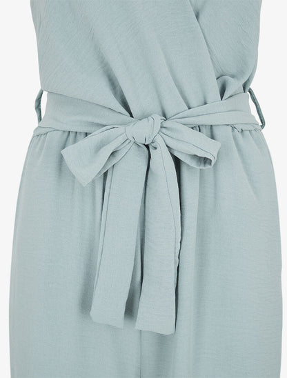 Combinaison cache coeur et broderie au dos - Vert d&