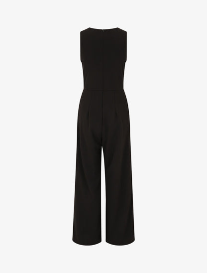 Combinaison évasée sans manches - Noir - 2