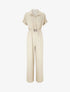 Combinaison ample style chemise - Beige - 4