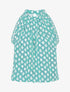 Top à imprimé graphique coupe droite - Turquoise - 4