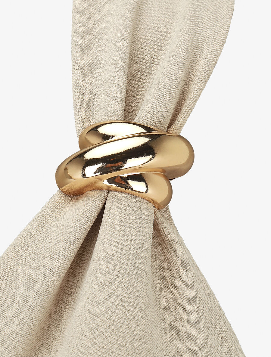 Robe longue fluide à bretelles bijoux - Beige - 3