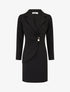 Robe fourreau style tailleur - Noir - 1