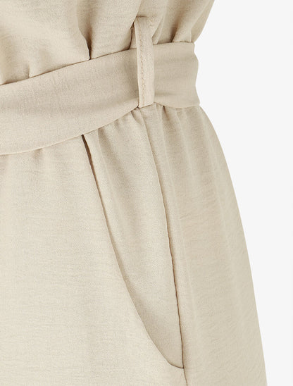 Combinaison droite sans manches - Beige - 3