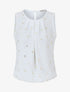 Top sans manches motif ancres irisées - Blanc - 4