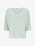 Pull fin irisé à manches courtes - Vert d&