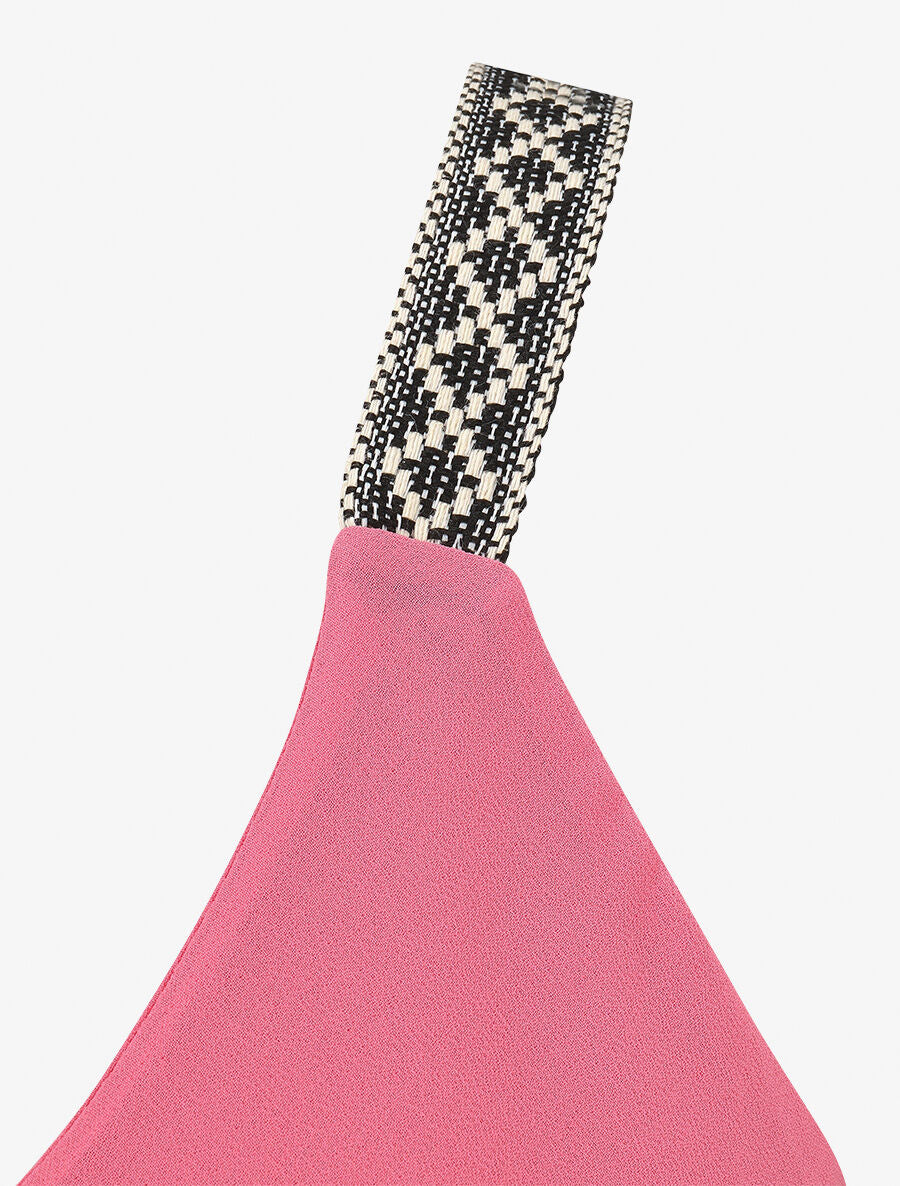 Top uni à bretelles imprimé aztèque - Rose - 3