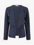 Veste en coton à col droit - Marine - 1