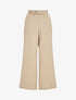 Pantalon ample à taille élastiquée - Beige - 4