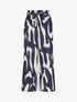 Pantalon fluide imprimé abstrait - Marine - 1