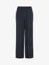Pantalon fluide à double pans - Marine - 1