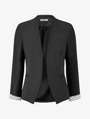 Veste droite à épaulettes - Noir - 1