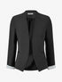 Veste droite à épaulettes - Noir - 1
