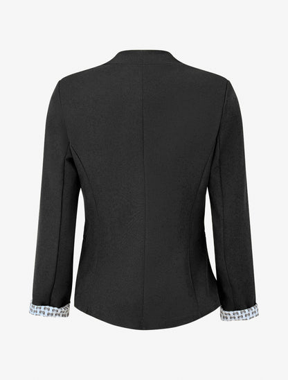 Veste droite à épaulettes - Noir - 2
