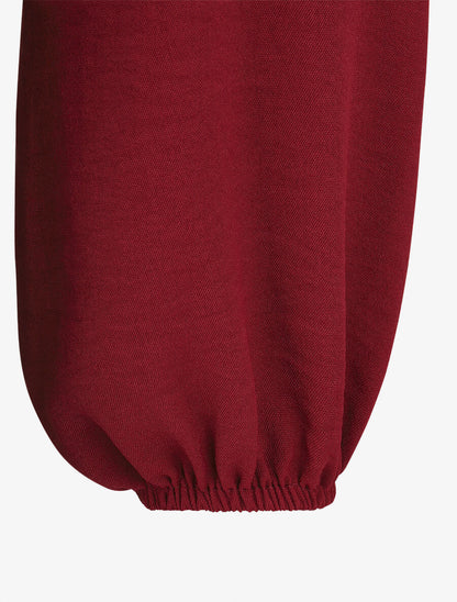 Blouse à détail crochet - Bordeaux - 3