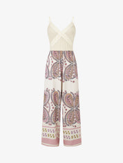 Combinaison à imprimé foulard - Rose - 1